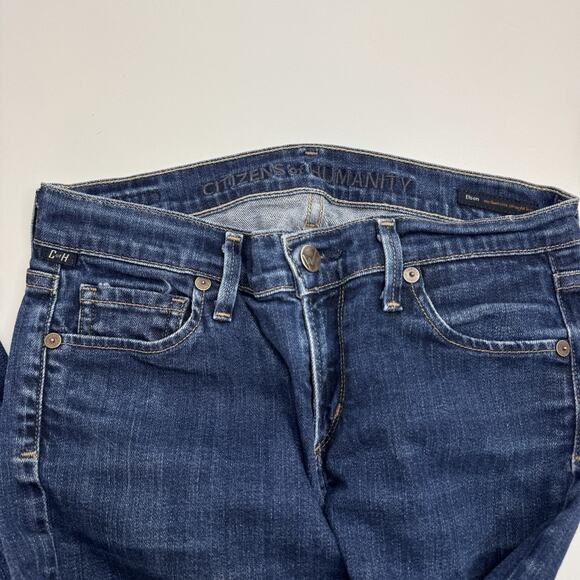 Citizens Of Humanity Womens Elson Medium Rise Straight Leg Jeans Blue Size 26 - Picture 3 of 10